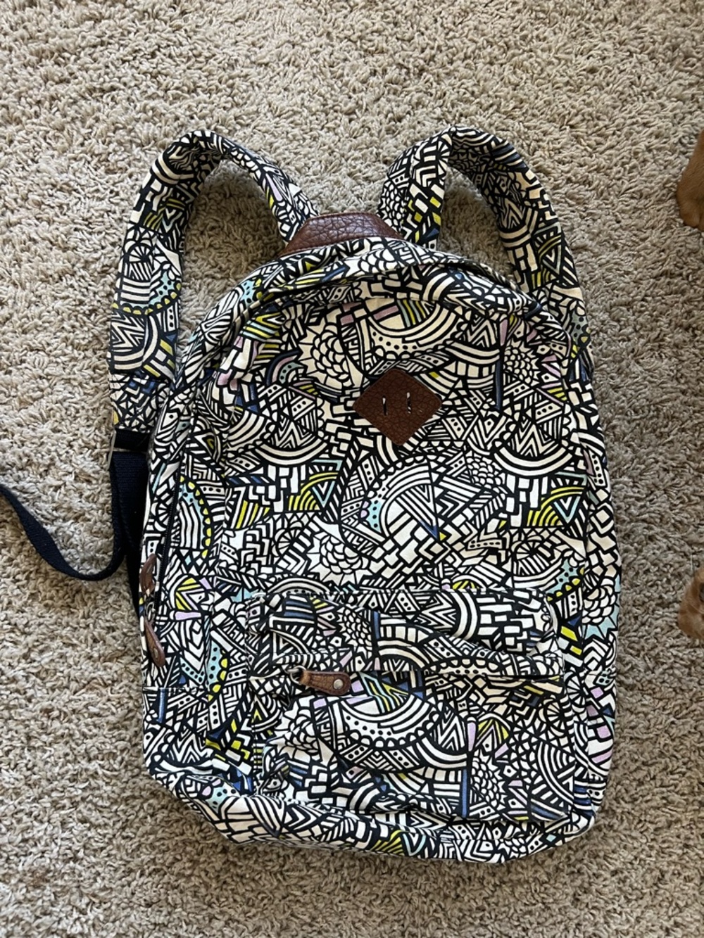 Patterned backpack